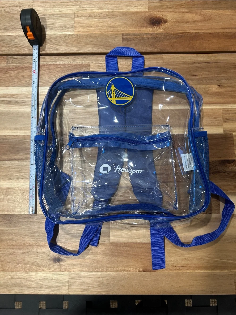 Golden State Warriors Clear Backpack Fan Night 4/9/26